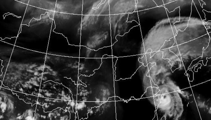 12号台风梅花最新云图实况：云系“尾巴”覆盖至东北