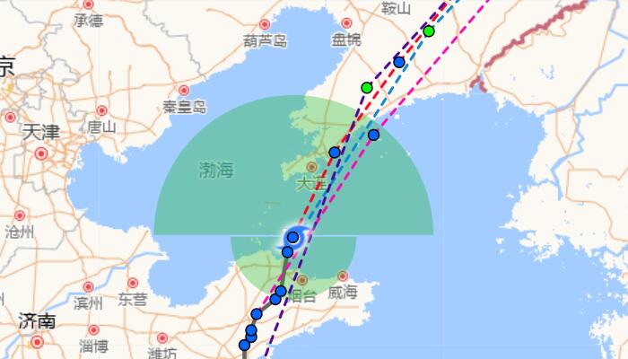 “梅花”傍晚前后将登陆辽宁旅顺至庄河一带 大连沈阳等暴雨到大暴雨