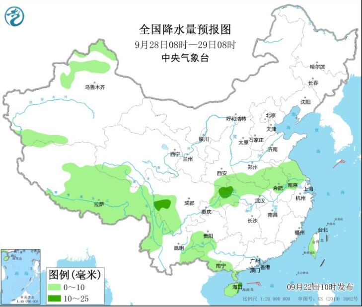 2022国庆节河南省有雨吗 国庆郑州下不下雨