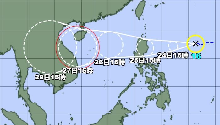 2022年第16号台风“奥鹿”生成  与“塔拉斯”双风共舞