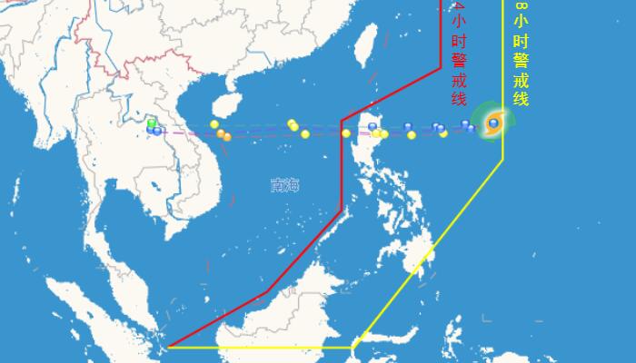 十六台风路径实时发布系统路径图 台风奥鹿会来我国登陆吗