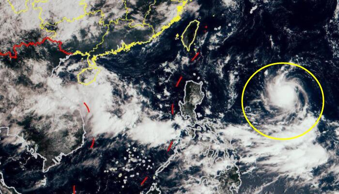 15号台风塔拉斯生成最新路径走势图：瞄准日本