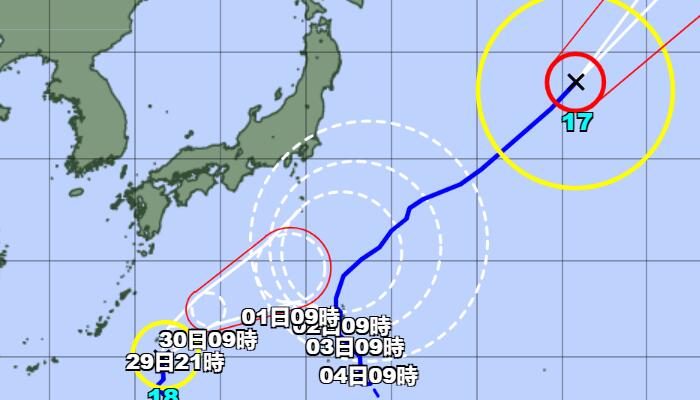 温州台风网台风路径图18号洛克 预计将持续向东北方向移动