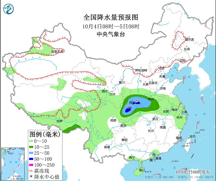 国庆第2天华北四川陕西有强降水 江淮华南江南有高温天气