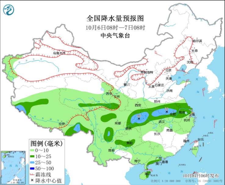 国庆第4天四川陕西等仍有较强降水 强冷空气侵袭南方降温可超18℃ 