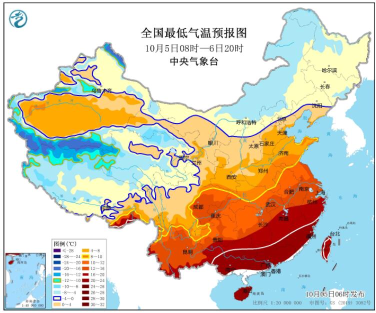 国庆第5天江南西南等地陆续降温 四川陕西等地有强降水天气