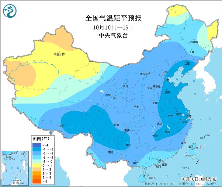 华南江南等地干旱持续 未来中东部大部地区平均气温偏低