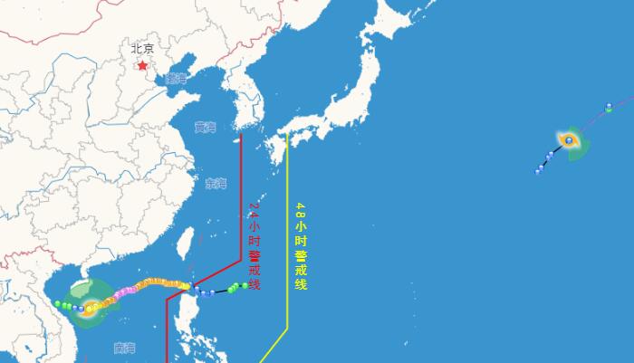 二十一号台风海棠路径实时发布路径图 未来会去往哪里