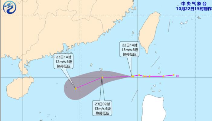 热带低压最新消息路径走向图 2022台风尼格或生成最新路径趋势