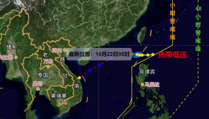 热带低压最新消息路径走向图 2022台风尼格或生成最新路径趋势