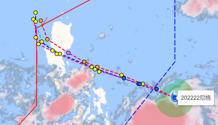 第22号台风实时路径预测图 “尼格”未来会去往哪里