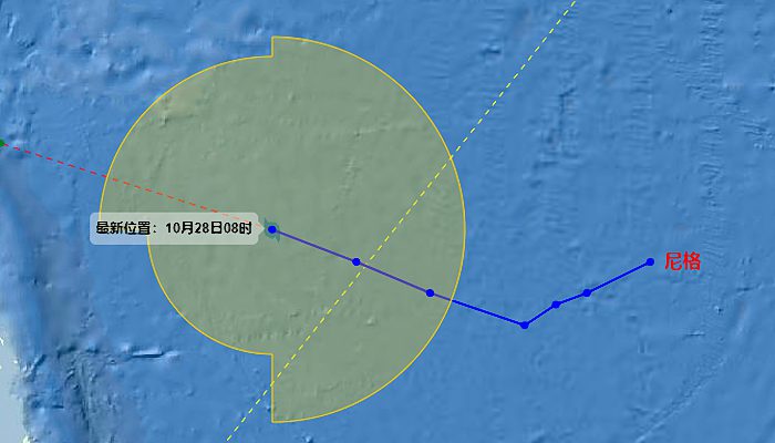 22号台风温州台风网台风路径图 尼格路径实时发布系统最新路径趋势