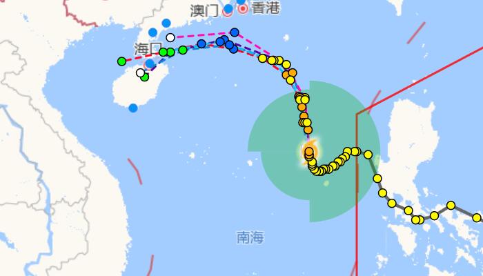 台风尼格实时发布路径走向 22号台风最新路径发展趋势图汇总