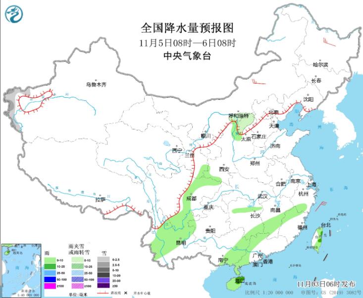 广东台湾省部分地区有较强降雨 弱冷空气将影响中东部