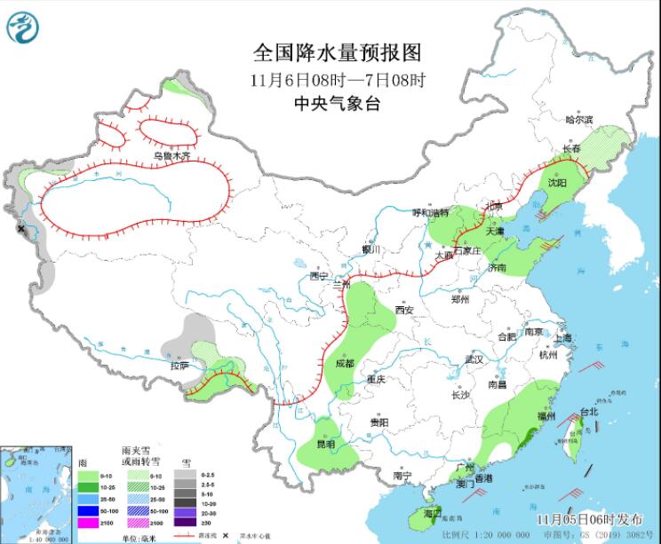 江南华南仍有雨水出没 今夜山西吉林等部分地区迎雨雪