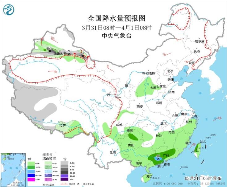 强冷空气影响新疆迎降温大风沙尘 未来两天江南华南仍较强降雨