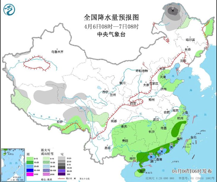 冷空气影响北方地区有降温和雨雪天气 华北东北等地气温将下降4~6℃