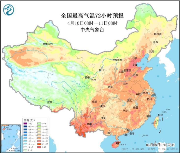 2023全国体验版初夏进程图来了 长沙杭州等地将冲击30℃
